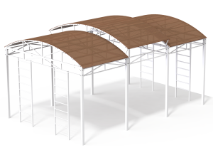 Купить Теневой навес 6х4 м для уличных тренажеров в Карачеве 