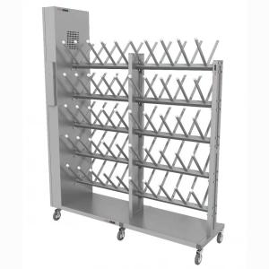 Купить Сушильный стеллаж для обуви "SL2 Лидер -Премиум" мобильный двусторонний 50 пар 2000Х1730Х50мм в Карачеве 